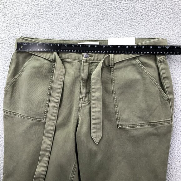 CATO Est. 1946 Womens Size 20W Green High Rise Belted Straight Ankle Jeans NEW - Picture 10 of 16